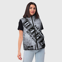 Женский жилет 8452 metal band Саратов, цвет: 3D-светло-серый — фото 2