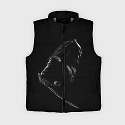 Женский жилет Хищник на черном фоне