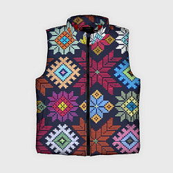 Женский жилет Орнамент удмуртский, цвет: 3D-красный