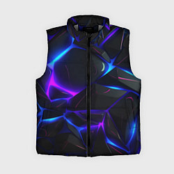 Женский жилет Крупные неоновые объекты, цвет: 3D-светло-серый