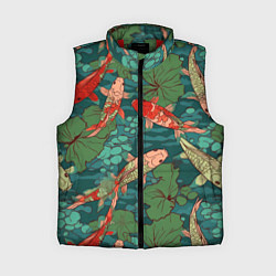 Женский жилет Паттерн карпы кои, цвет: 3D-красный