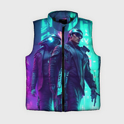 Женский жилет Киберлюди, цвет: 3D-черный