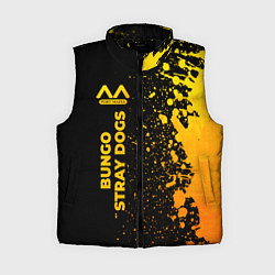 Женский жилет Bungo Stray Dogs - gold gradient: по-вертикали, цвет: 3D-черный