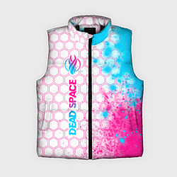 Женский жилет Dead Space neon gradient style: по-вертикали, цвет: 3D-черный