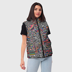 Женский жилет Абстракция Никалеона, цвет: 3D-черный — фото 2