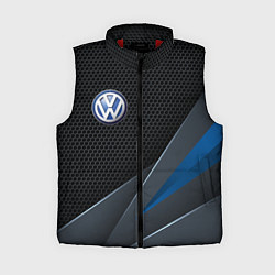 Женский жилет Фольцваген - синяя броня, цвет: 3D-красный