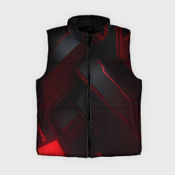 Женский жилет Красная бесконечность, цвет: 3D-черный