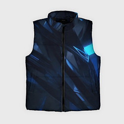 Женский жилет Синяя безгранность, цвет: 3D-черный