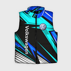 Женский жилет Фольцваген - sport uniform, цвет: 3D-черный