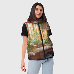 Женский жилет Фантастическая кухня ведьмы, цвет: 3D-светло-серый — фото 2