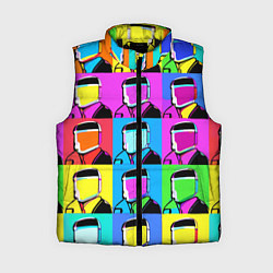 Женский жилет Pop art - abstraction - vogue, цвет: 3D-черный
