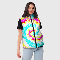 Женский жилет Тай-дай триппи, цвет: 3D-светло-серый — фото 2