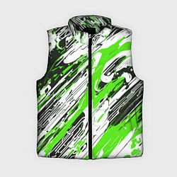 Женский жилет Спонтанные брызги зелёные