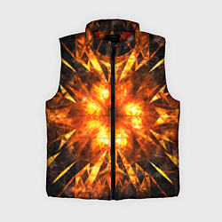 Женский жилет Fire abstract, цвет: 3D-красный