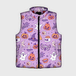 Женский жилет Halloween pattern арт, цвет: 3D-красный