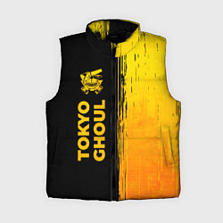 Женский жилет Tokyo Ghoul - gold gradient: по-вертикали, цвет: 3D-черный