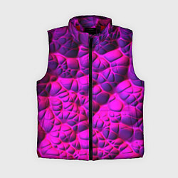 Женский жилет Объемная розовая текстура, цвет: 3D-красный
