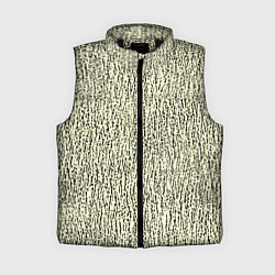 Женский жилет Текстура бледный жёлтый с чёрным