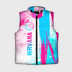 Женский жилет Nirvana neon gradient style: по-вертикали, цвет: 3D-черный