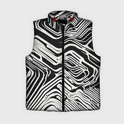 Женский жилет Волнистые белые линии
