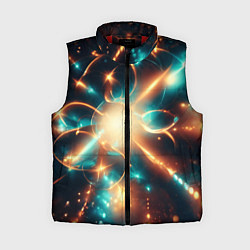Женский жилет Абстракция сине желтая вспышка