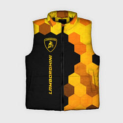 Женский жилет Lamborghini - gold gradient: по-вертикали, цвет: 3D-черный