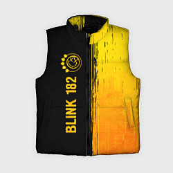 Женский жилет Blink 182 - gold gradient: по-вертикали, цвет: 3D-черный