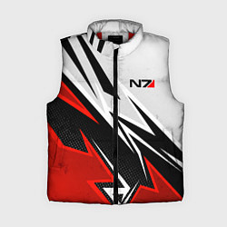 Женский жилет N7 mass effect - white and red