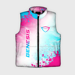 Женский жилет Genesis neon gradient style вертикально, цвет: 3D-черный
