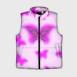 Женский жилет Y2K purple butterfly