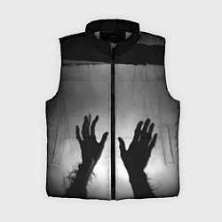 Женский жилет Руки зомби в ночном тумане, цвет: 3D-светло-серый