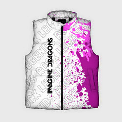 Женский жилет Imagine Dragons rock legends по-вертикали, цвет: 3D-черный