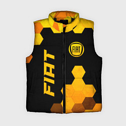 Женский жилет Fiat - gold gradient вертикально, цвет: 3D-черный