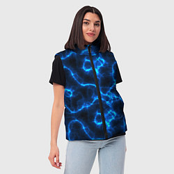 Женский жилет Голубая молния, цвет: 3D-светло-серый — фото 2