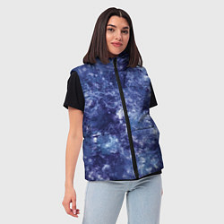 Женский жилет Абстракция - sea blue, цвет: 3D-красный — фото 2