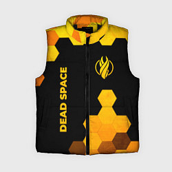 Женский жилет Dead Space - gold gradient вертикально