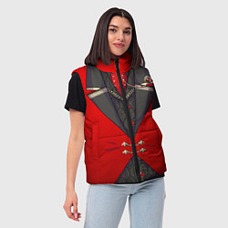 Женский жилет Алый фрак, цвет: 3D-красный — фото 2