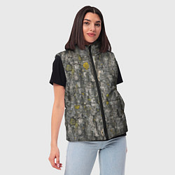 Женский жилет Узор коры дерева, цвет: 3D-светло-серый — фото 2