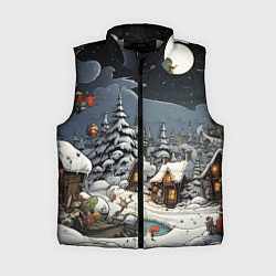 Женский жилет Волшебство новогодней ночи, цвет: 3D-светло-серый