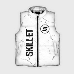 Женский жилет Skillet glitch на светлом фоне вертикально