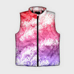 Женский жилет Сине-красная абстракция, цвет: 3D-черный