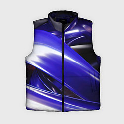 Женский жилет Blue black abstract