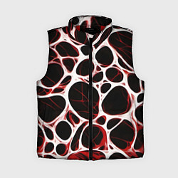 Женский жилет Красная морская волна, цвет: 3D-красный