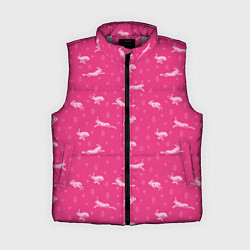 Женский жилет Розовые зайцы