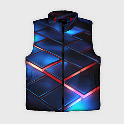 Женский жилет Синие абстрактные плиты