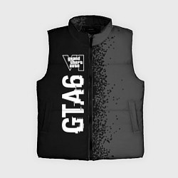 Женский жилет GTA6 glitch на темном фоне по-вертикали, цвет: 3D-черный