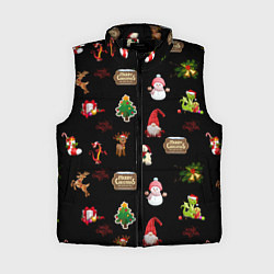Женский жилет Много новогодних игрушек
