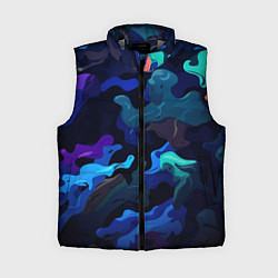 Женский жилет Камуфляж из разноцветных красок, цвет: 3D-светло-серый