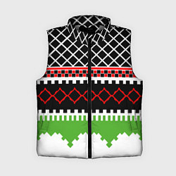 Женский жилет Узор из разноцветных фигур