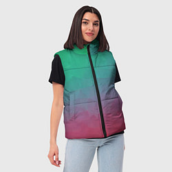Женский жилет Цветной градиент - нейросеть, цвет: 3D-светло-серый — фото 2